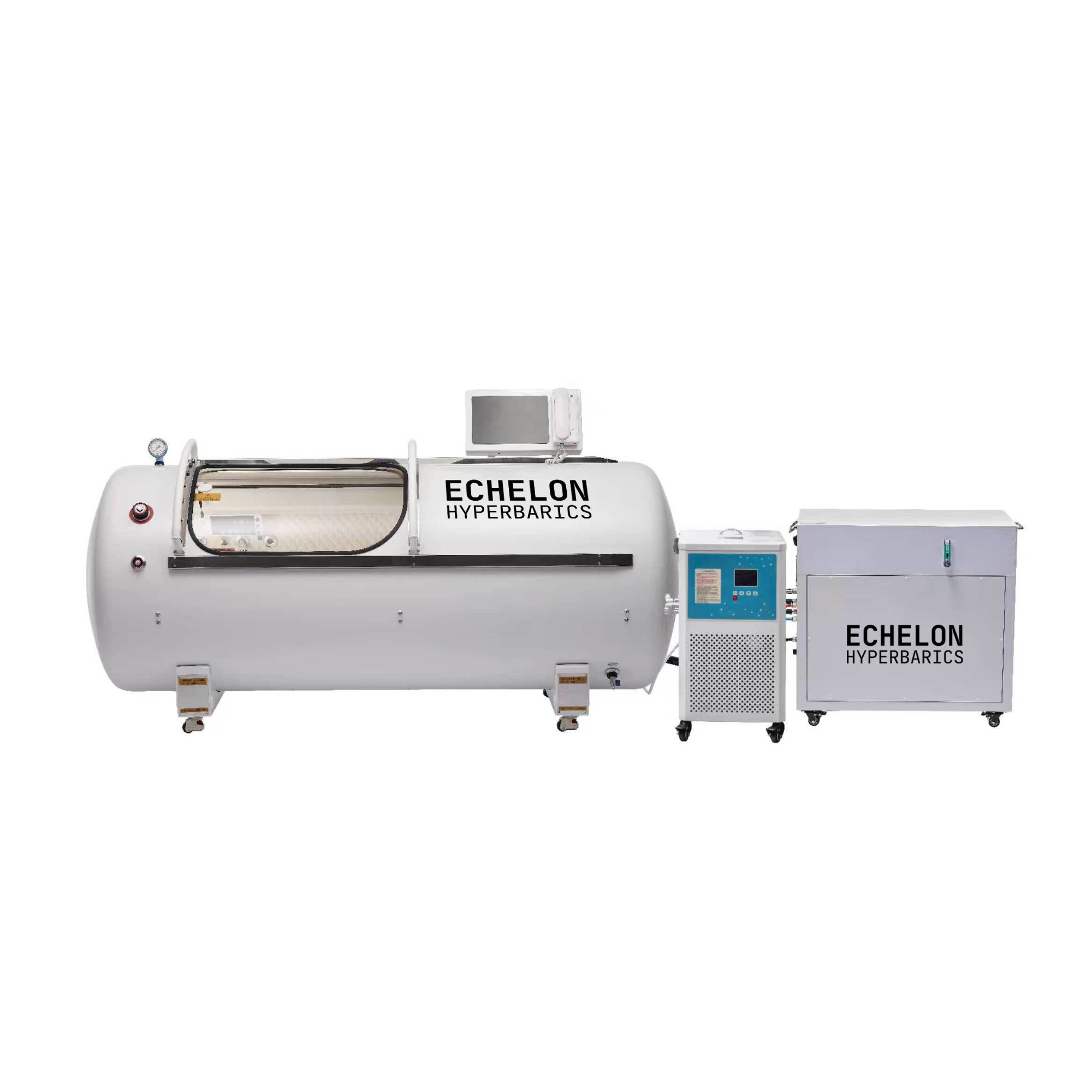 Cirrus chamber with a rounded door and external equipment; optional touchscreen upgrade, additional USD 4,950